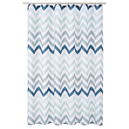 Amazon Basics 8-Gauge PEVA Shower Curtain or Liner with Mesh Storage Pockets - 72" x 72", Clear
