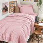 Full Comforter Set - 7PCS Bed in a Bag, Seersucker Bedding Set, Dark Grey