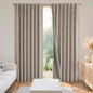 Joydeco 100% Blackout Curtains for Bedroom - Nature Linen 84 Inch Long