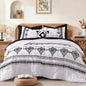 MaiRêve Embroidery Queen Comforter Set 7 Pieces Burnt Orange Bed in a Bag
