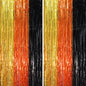 Voircoloria Laser Pink Foil Fringe Backdrop Curtains,3.3x6.6ft, 2 Pack