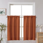Chyhomenyc 2 Panels White Kitchen Curtains 36 Inch Length Tier Curtain