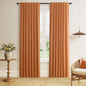 Guken Cream Linen Blackout Curtains 84 Inch Length 2 Panels Set for Living Room Bedroom Back Tab Thermal Insulated 100% Black Out Drapes Room Darkening Window Curtain Ivory Natural Beige