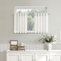 Nanspring Linen Kitchen Window Curtains Over Sink for Cafe 36x36 Inch Cream