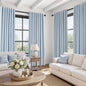 Topfinel Cream Linen Blackout Curtains 84 Inch Long for Bedroom Living Room, Ivory Pinch Pleat Back Tab Full Blackout Drapes Farmhouse Boho Curtains for Window, White Neutral Curtains 52" X 84" 7 FT