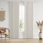 Guken Cream Linen Blackout Curtains 84 Inch Length 2 Panels Set for Living Room Bedroom Back Tab Thermal Insulated 100% Black Out Drapes Room Darkening Window Curtain Ivory Natural Beige