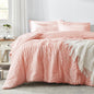 Zzlpp Queen Comforter Set 7 Piece, Green Bed in a Bag Queen Bedding Sets