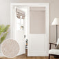 HOMEIDEAS 100% Blackout Linen Door Curtains for French Door 26x68 Inch