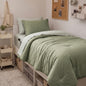 Monbix Queen Comforter Set - 7 Pieces Soft Bed in a Bag Queen Bedding Sets