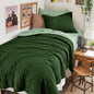 Full Comforter Set - 7PCS Bed in a Bag, Seersucker Bedding Set, Dark Grey