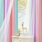 XiDi Blackout Curtains for Girls Bedroom Decor Pink Kids Rainbow Curtains