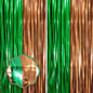 Voircoloria Laser Pink Foil Fringe Backdrop Curtains,3.3x6.6ft, 2 Pack