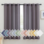 NICETOWN Semi Sheer Linen Ivory Curtains for Bedroom, W52xL84, 2 Panels