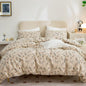 Comforter Queen Set Grid Black 100% Soft Washed Microfiber Jacquard 3 Pieces Grid Bedding Sets Grey White Comforter Queen for All Seasons and 2 Pillowcases Comfort Breathable