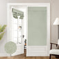 HOMEIDEAS 100% Blackout Linen Door Curtains for French Door 26x68 Inch