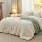Bedsure Queen Comforter Set Prewashed Soft Bedding Set 3Pcs Beige 90"x90"