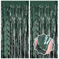 2 Pack Foil Curtain Backdrop Curtains Silver Tinsel Door Streamers Birthday Party Decorations Photo Backdrop Props for Party Graduation Wedding Bachelorette Christmas Baby Shower