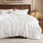 Bedsure 3D Cloud Bubble Comforter Fluffy Comforter Queen Dark Green 3 Pcs