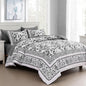 Dobuyly Floral Queen Comforter Set, 7 Piece Bed in a Bag Queen Size Blue Flowers on White Botanical Bedding Set, Soft Microfiber Bedding Comforter Sets with Sheets for All Season