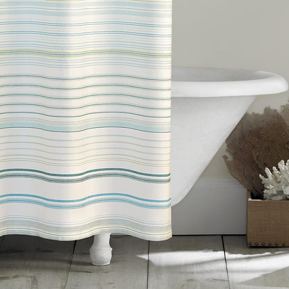 Tommy Bahama - Striped Shower Curtain, 100% Cotton Cabana Design