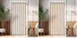 Vatge Closet Door Curtain Room Divider Drapes, Pleated Folding Style Curtains for Doorways Curtain for Bedroom Without Door,1 Panel with Tieback, W39 x L78, Black
