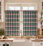 Miss Adola 36 Inch Length Kitchen Tier Curtains Pumpkin Leaf Cafe Curtains