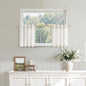 Nanspring Linen Kitchen Window Curtains Over Sink for Cafe 36x36 Inch Cream