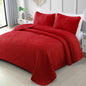 Exclusivo Mezcla Ultrasonic Full Queen Quilt Bedding Set, Beige Cream