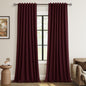 Guken Cream Linen Blackout Curtains 84 Inch Length 2 Panels Set for Living Room Bedroom Back Tab Thermal Insulated 100% Black Out Drapes Room Darkening Window Curtain Ivory Natural Beige