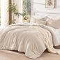 Litanika Floral Queen Comforter Set, 7 Peices Olive Green Bed in a Bag