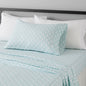 Amazon Basics Lightweight Super Soft Easy Care Breathable Microfiber 4 Piece Bed Sheets Set with 14-Inch Deep Pockets, Full, Navy Blue, Solid