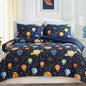 Twin Comforter Set for Boys-5 Pieces Ball Glow in the Dark Bedding Set