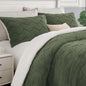 BEDELITE Fluffy Sherpa Queen Comforter Set,Grey