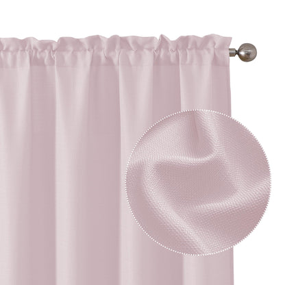 Chyhomenyc 2 Panels White Kitchen Curtains 36 Inch Length Tier Curtain
