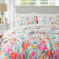 Travan 3-Piece Quilt Set Quilted Bedspread Lightweight Coverlet Set Garden Style Floral Printed Oversized Quilted Bedding Set with Shams for All Season, Exquisite, King Size