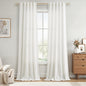 Nanspring Linen Kitchen Window Curtains Over Sink for Cafe 36x36 Inch Cream