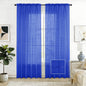 SpaceDresser Sheer Voile Curtains for Living Room 84 Inch Long 2 Panels