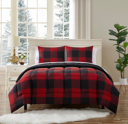Sweet Home Collection 5 Piece Comforter Set Bag Solid Color All Season Soft Down Alternative Blanket & Luxurious Microfiber Bed Sheets, Navy, Twin