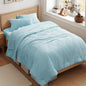 Zzlpp Queen Comforter Set 7 Piece, Beige Bed in a Bag Queen Bedding Sets