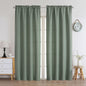Chyhomenyc 2 Panels White Kitchen Curtains 36 Inch Length Tier Curtain