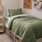 Monbix Queen Comforter Set - 7 Pieces Soft Bed in a Bag Queen Bedding Sets