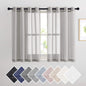 NICETOWN Semi Sheer Linen Ivory Curtains for Bedroom, W52xL84, 2 Panels