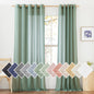 NICETOWN Semi Sheer Linen Ivory Curtains for Bedroom, W52xL84, 2 Panels