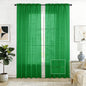 SpaceDresser Sheer Voile Curtains for Living Room 84 Inch Long 2 Panels