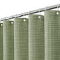 Colorful Star 256GSM Cotton Waffle Shower Curtain, Sage Green, 72 x 72