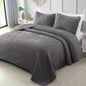 Exclusivo Mezcla Ultrasonic Full Queen Quilt Bedding Set, Beige Cream