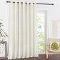 NICETOWN Semi Sheer Linen Ivory Curtains for Bedroom, W52xL84, 2 Panels