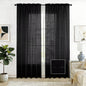 SpaceDresser Sheer Voile Curtains for Living Room 84 Inch Long 2 Panels