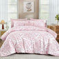 WONGS BEDDING 8 Pieces Queen Size Comforter Set Green, Sage Green Floral Bed in a Bag Comforter Sets, Soft Reversible Botanical Flowers Bedding Sets for All Season (90"x90")