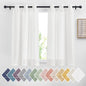 NICETOWN Semi Sheer Linen Ivory Curtains for Bedroom, W52xL84, 2 Panels